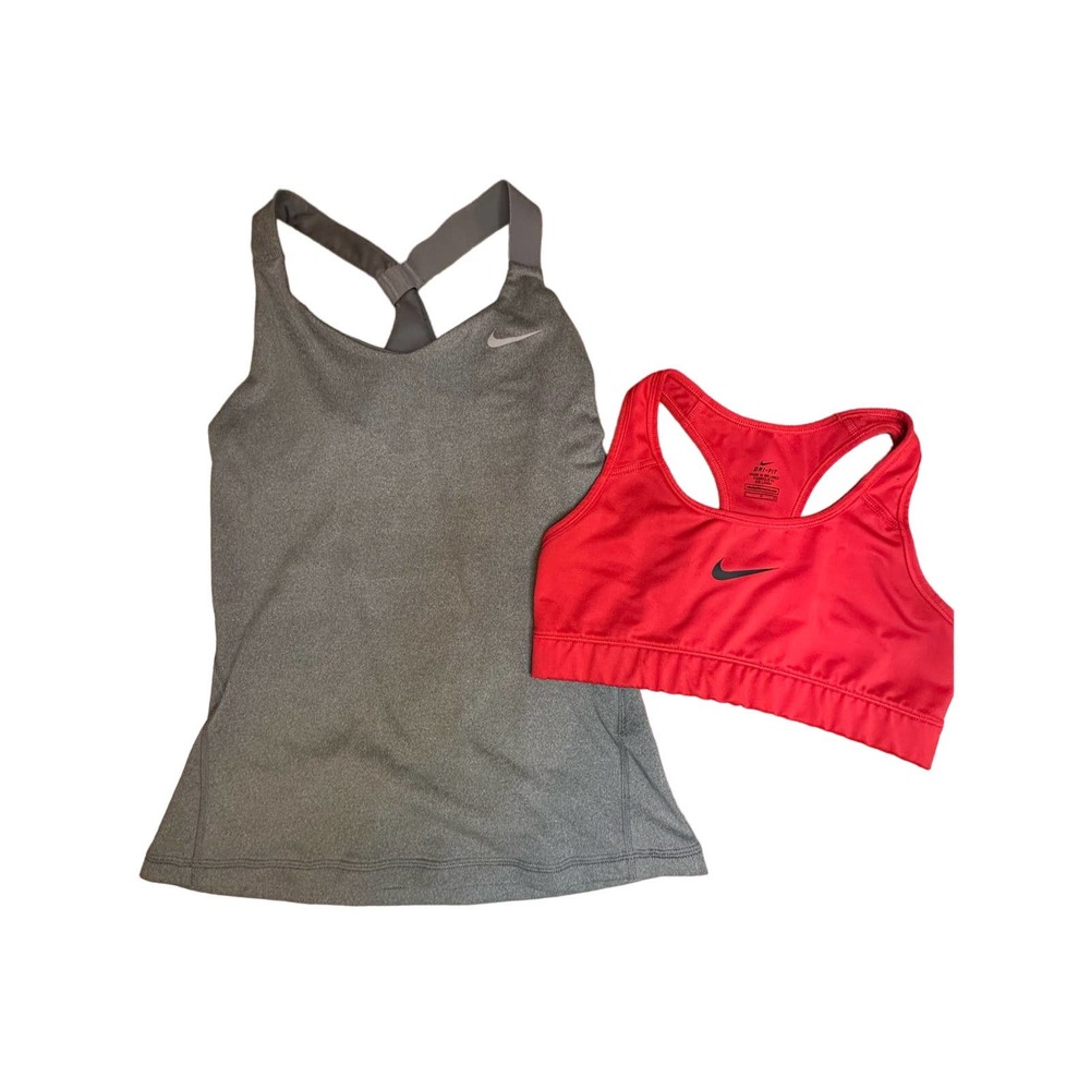 Nike sport tank and sports bra combo
